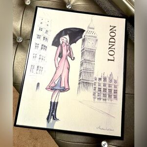 Target Home Vintage Canvas Print London 14x11